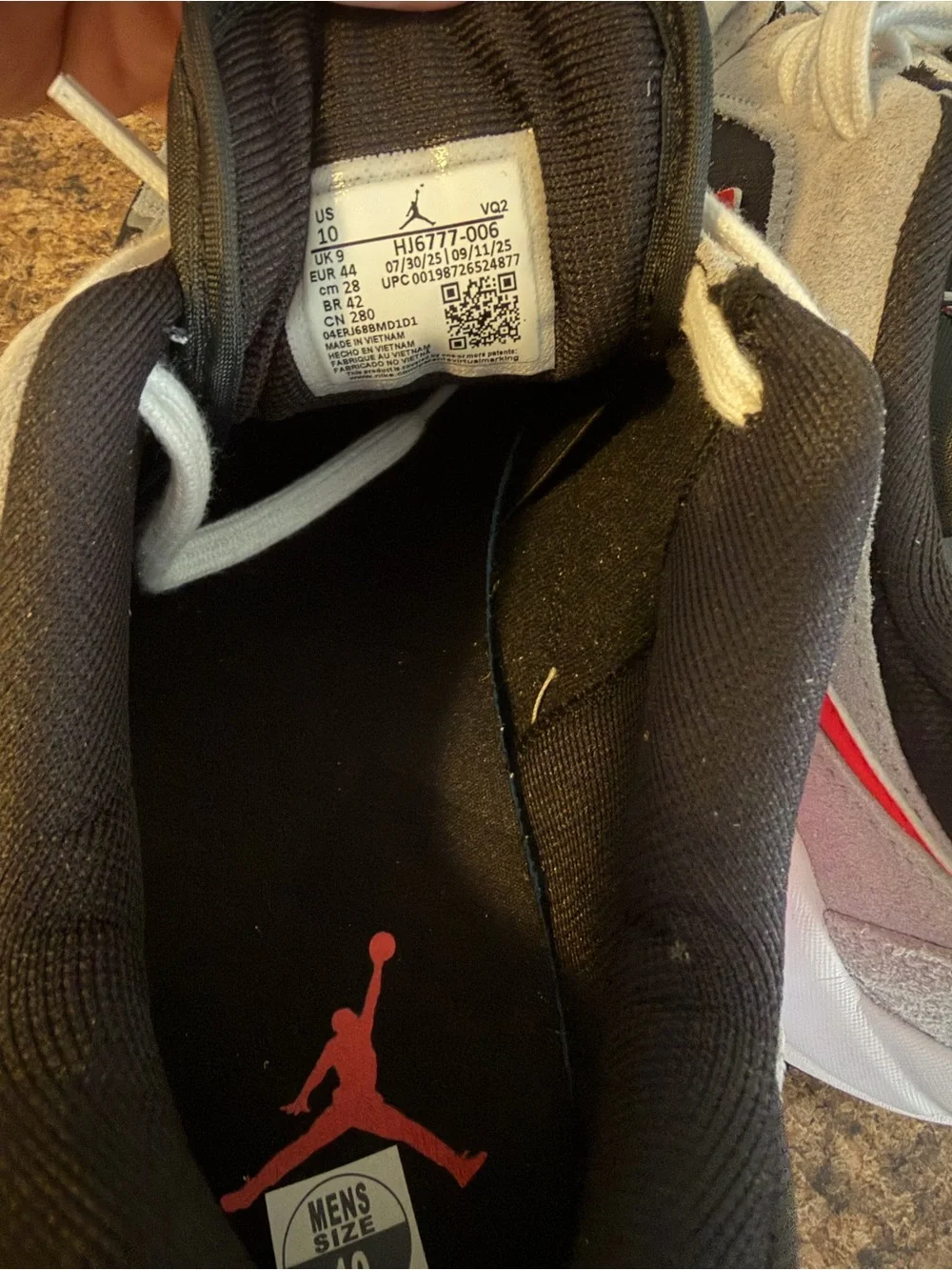 Jordan CMFT ERA Men’s Black/Grey/Red Shoes(10)